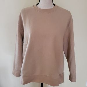 Topshop tan crew neck
